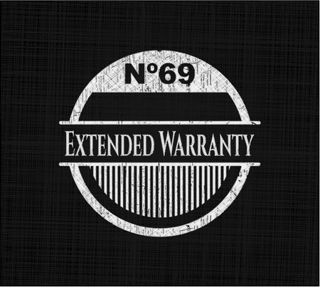 Extended Warranty with chalkboard texture