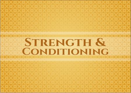 Strength and Conditioning banner or poster