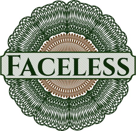 Faceless money style rosette