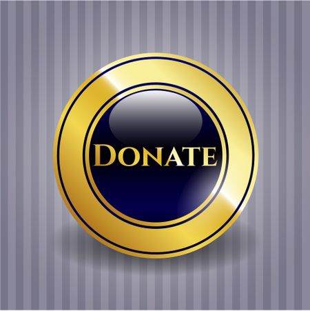 Donate gold shiny emblem