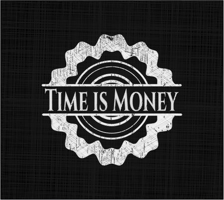 Time is Money written on a chalkboard