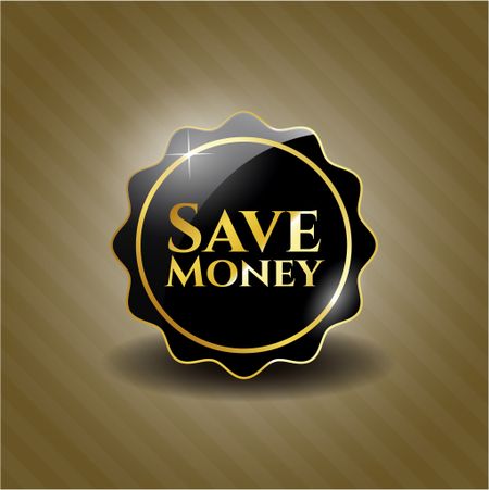 Save Money black emblem or badge