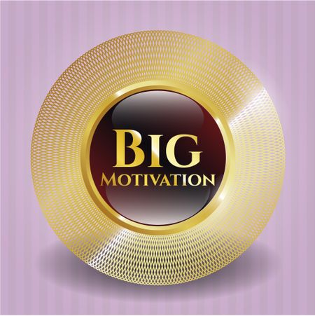 Big Motivation gold emblem