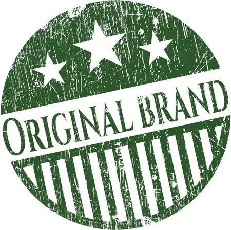 Original Brand rubber stamp with grunge texture