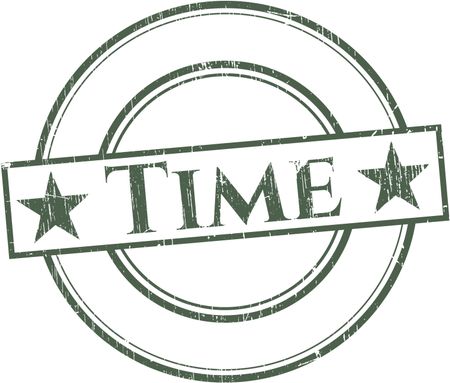 Time rubber grunge texture seal