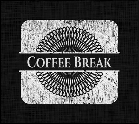 Coffee Break chalkboard emblem