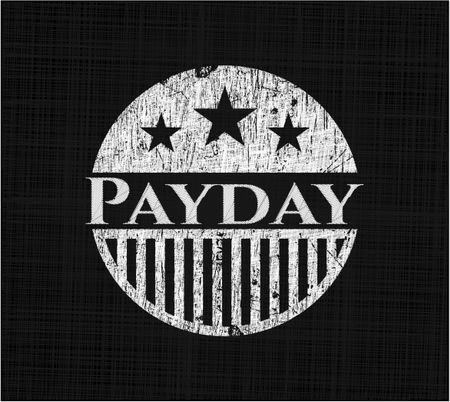 Payday written on a blackboard