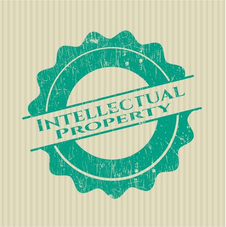 Intellectual property rubber grunge texture seal