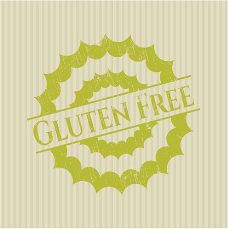 Gluten Free rubber grunge texture stamp