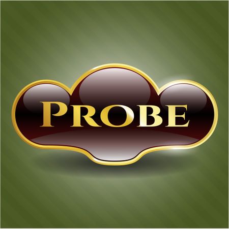 Probe golden emblem or badge