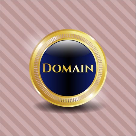 Domain gold shiny emblem