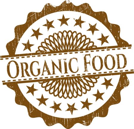 Organic Food grunge stamp