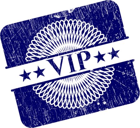 VIP rubber grunge stamp