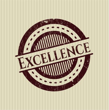 Excellence rubber grunge stamp