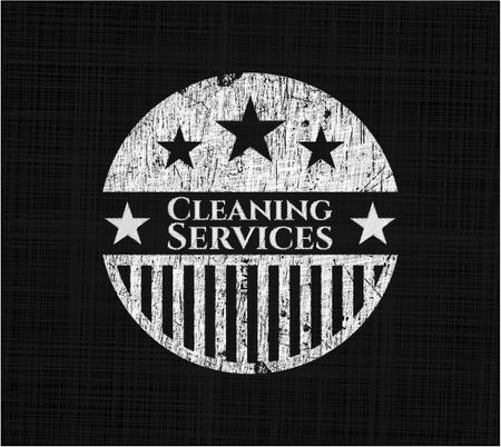 Cleaning Services on chalkboard