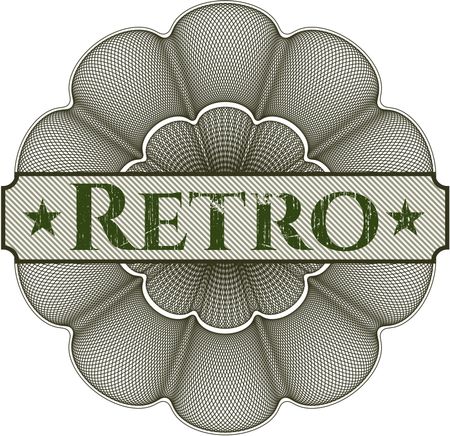 Retro shiny emblem