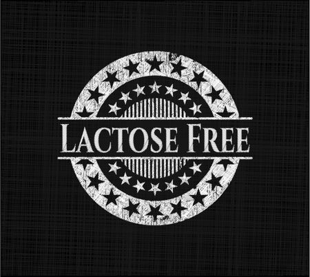 Lactose Free on chalkboard