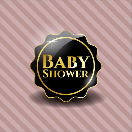 Baby Shower dark badge