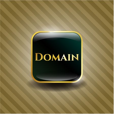 Domain golden emblem