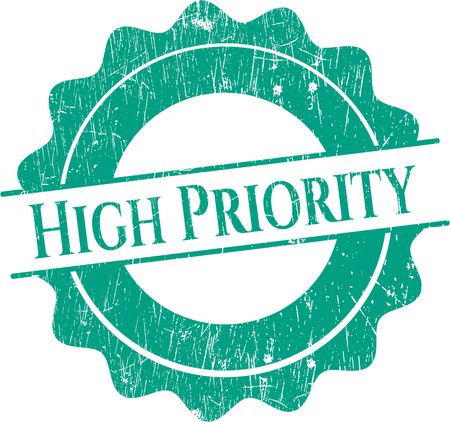 High Priority grunge stamp