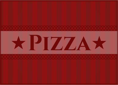 Pizza colorful banner