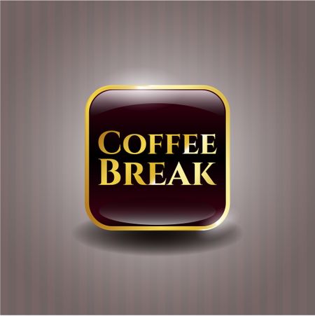 Coffee Break golden emblem