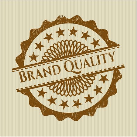 Brand Quality rubber stamp