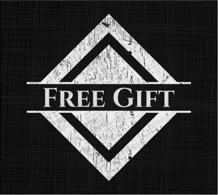 Free Gift with chalkboard texture