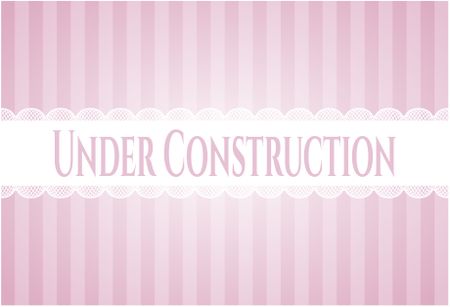 Under Construction banner or card