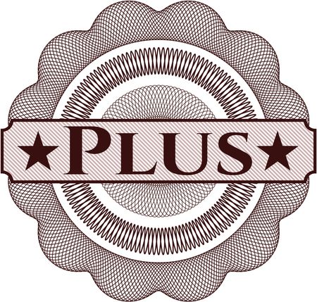 Plus money style rosette