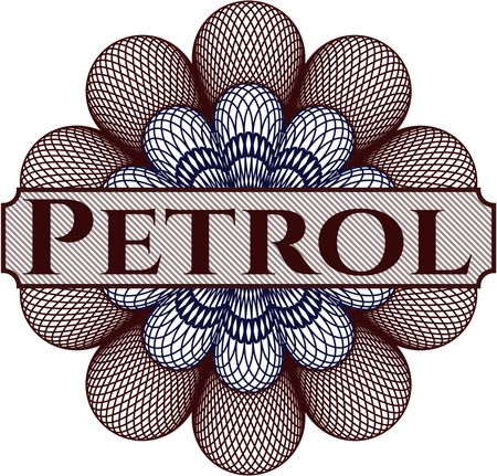Petrol abstract rosette