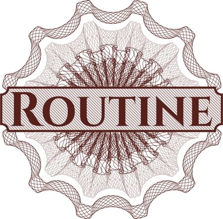 Routine money style rosette