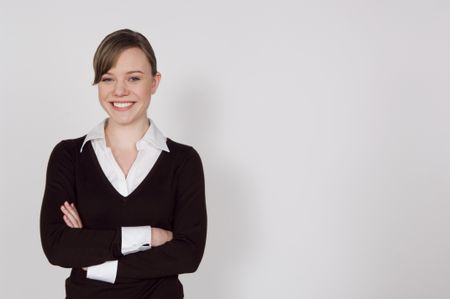 businesswoman-white-background-3271650 Businesswoman on white background.
