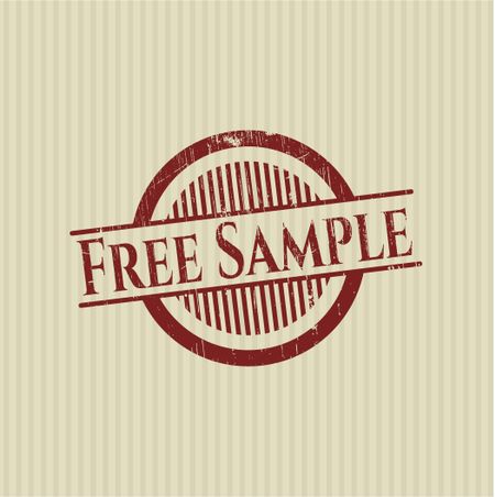 Free Sample rubber grunge texture stamp