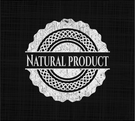 Natural Product on chalkboard