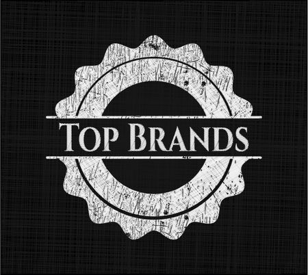 Top Brands on chalkboard
