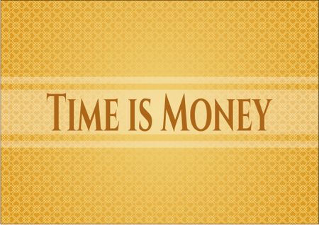 Time is Money colorful poster