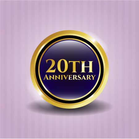 20th Anniversary gold emblem