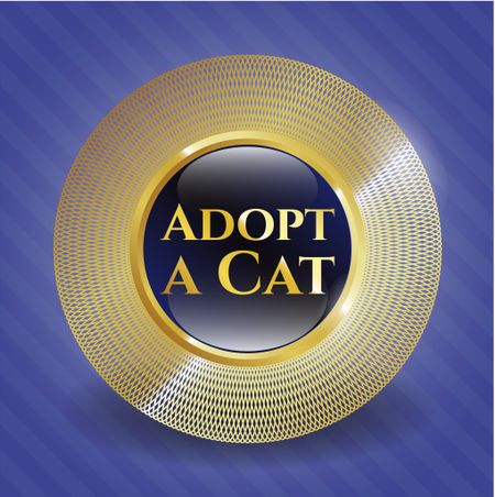 Adopt a Cat gold emblem