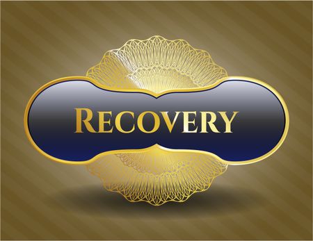 Recovery gold shiny badge