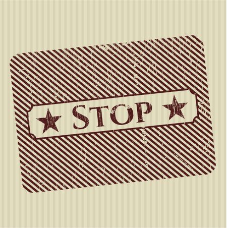 Stop rubber grunge seal