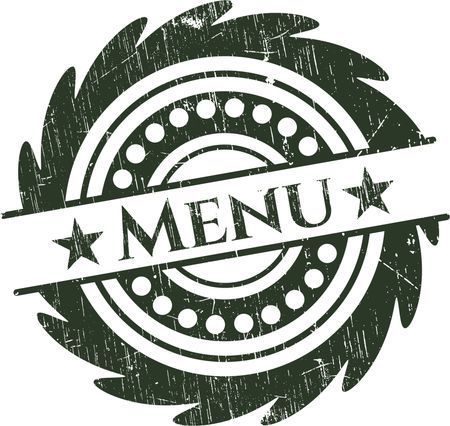 Menu grunge seal