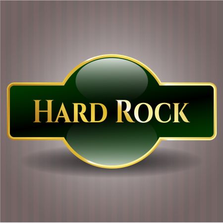Hard Rock gold badge