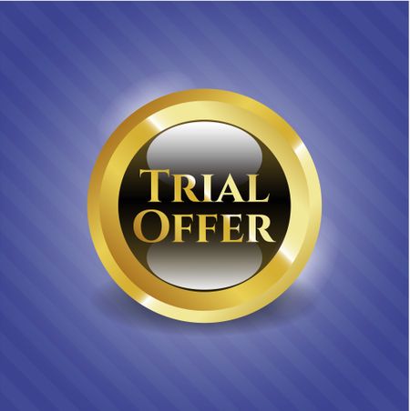 Trial Offer gold shiny emblem