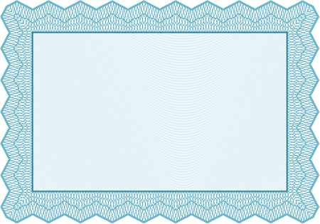 Certificate. Excellent design. With background. Vector pattern that is used in money and certificate.