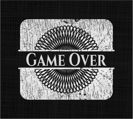 Game Over chalk emblem
