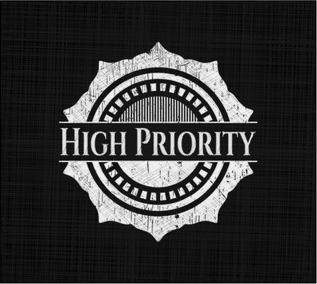 High Priority written on a blackboard