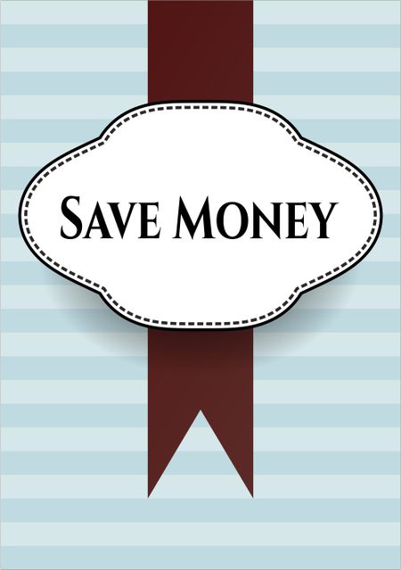 Save Money colorful poster