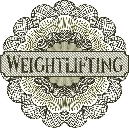 Weightlifting rosette