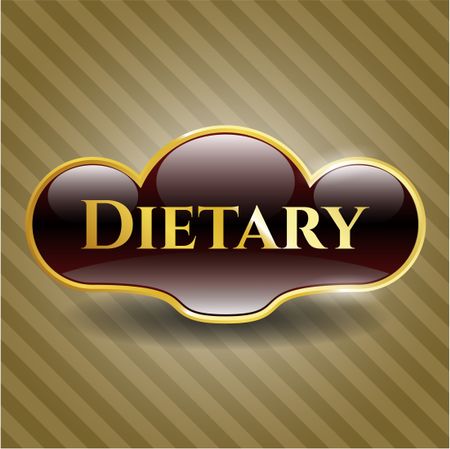 Dietary gold badge or emblem
